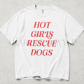 Hot Girls Rescue Dogs Comfort Colors T-Shirt - White / S - T-Shirt