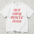 Hot Girls Rescue Dogs Comfort Colors T-Shirt - White / S - T-Shirt