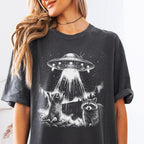 Raccoon Alien Invasion T-shirt