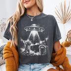 Raccoon Alien Invasion T-shirt
