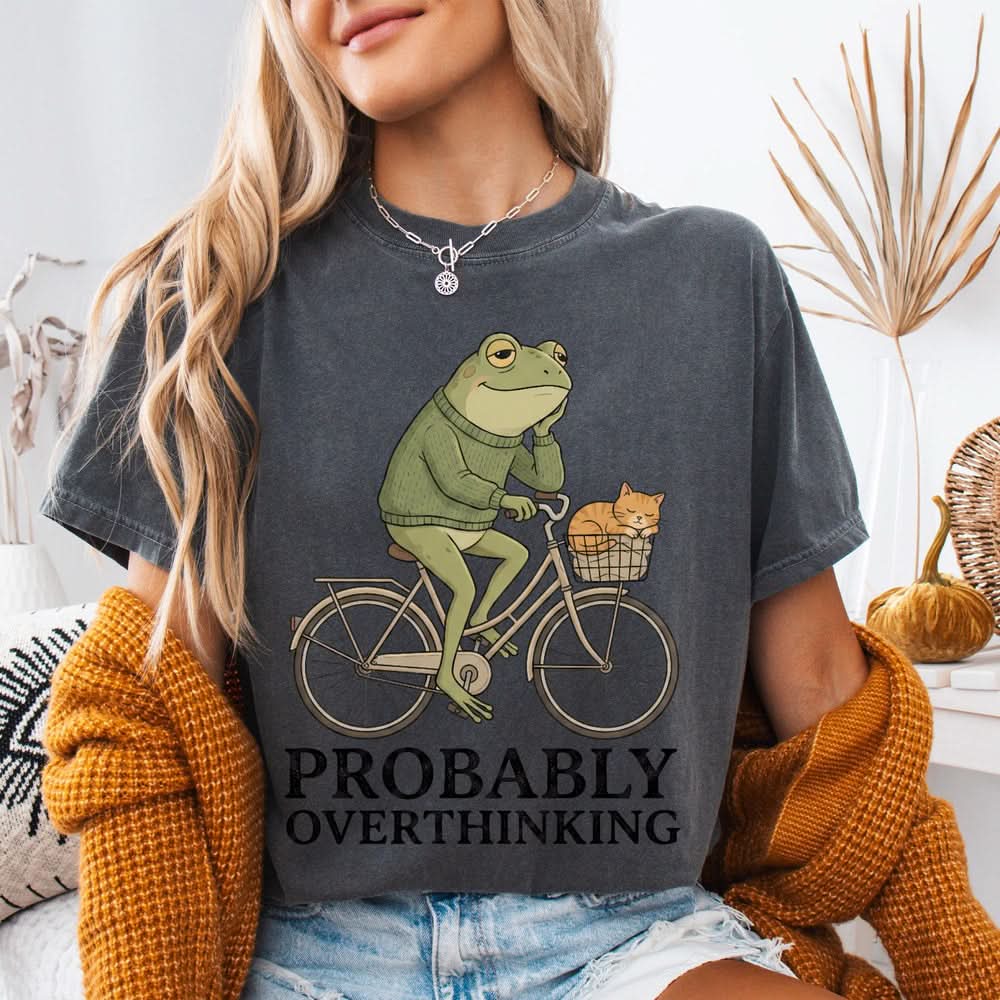 Probably Overthinking Frog T-shirt