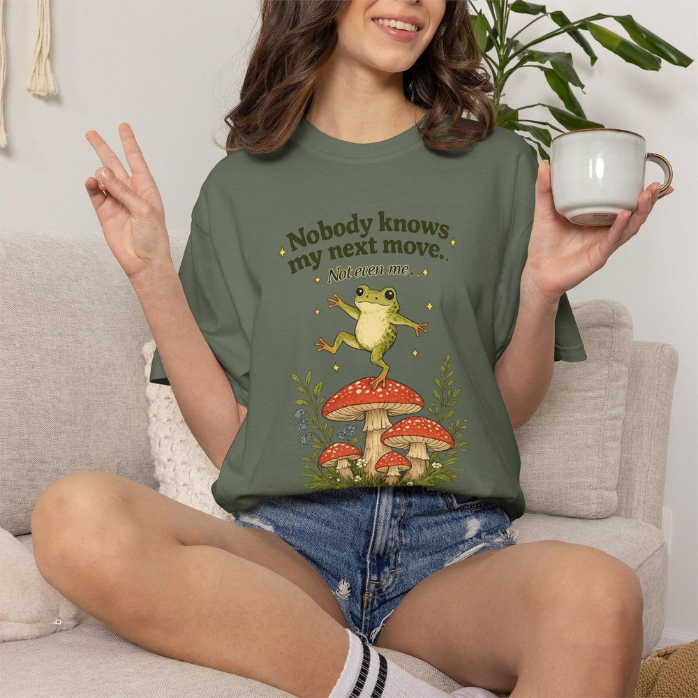 Nobody Knows My Next Move Frog T-Shirt