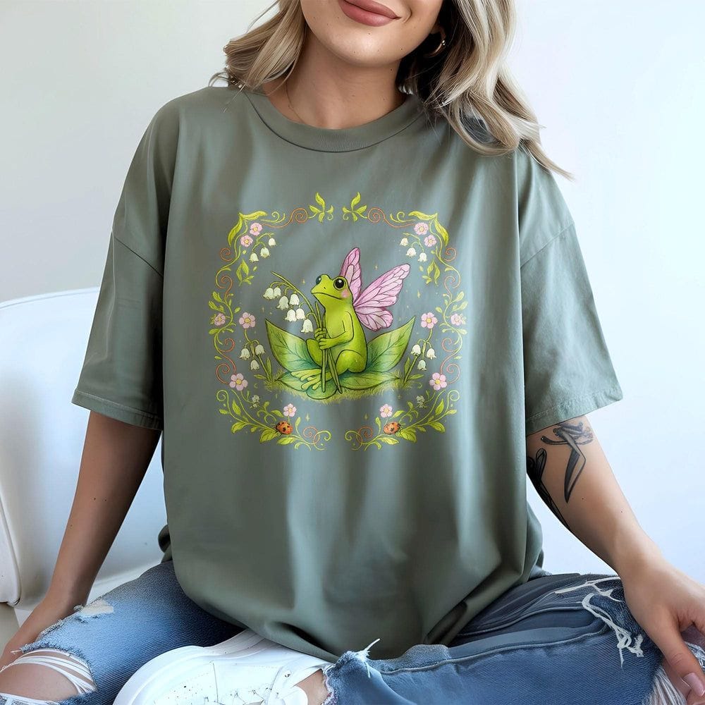 Frog Fairy Wildflower T-Shirt - Charmed and Wyld