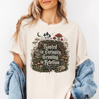 Rooted in Curiosity Rebellion Mushroom T-Shirt