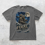Feral at Sea Raccoon Tshirt - Charmed and Wyld