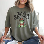 Well Sheeyit Frog Sheriff T-shirt
