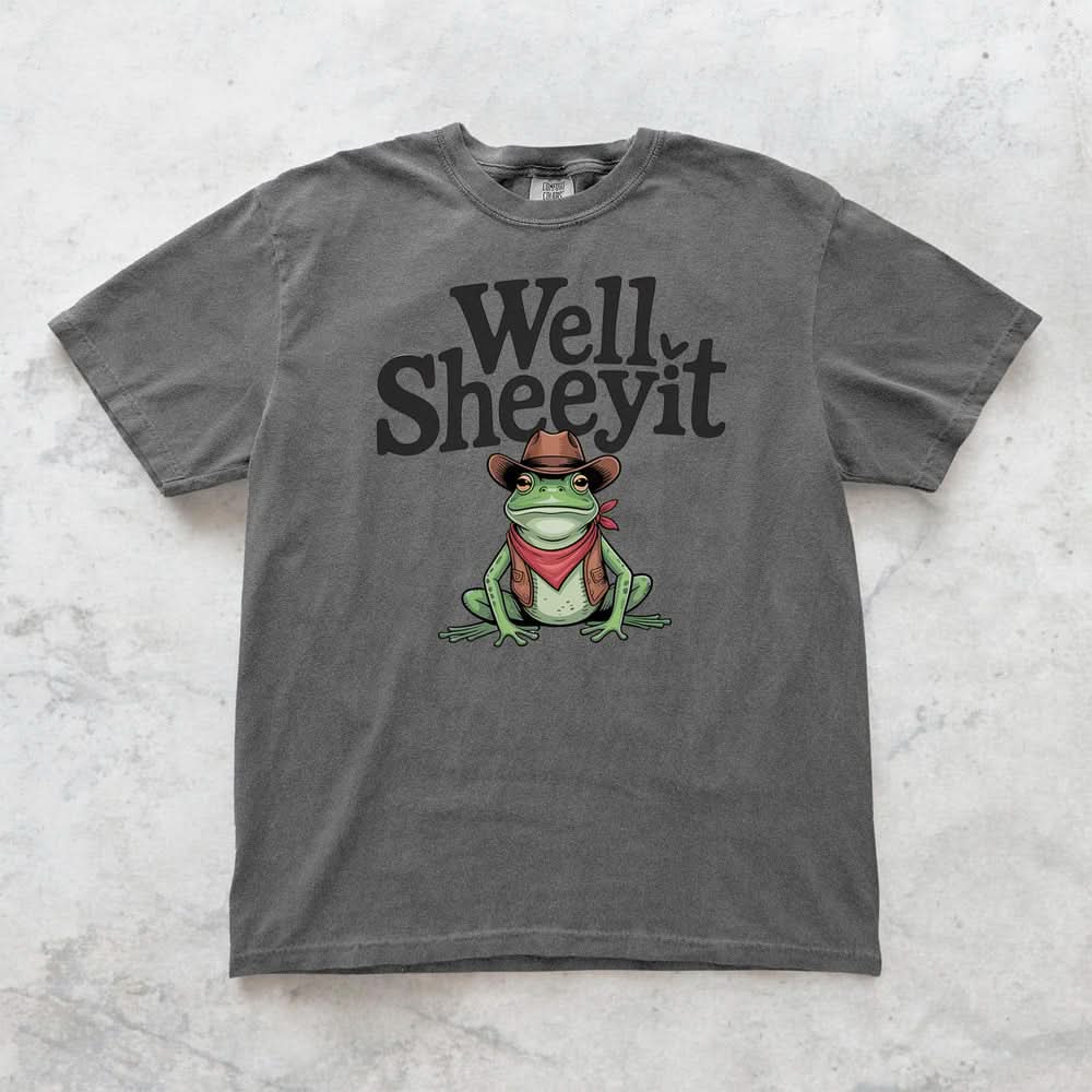 Well Sheeyit Frog Sheriff T-shirt