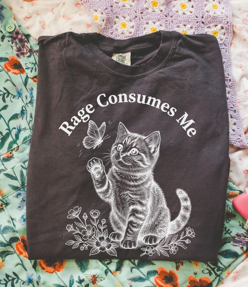 Rage Consumes Me Kitten T-shirt