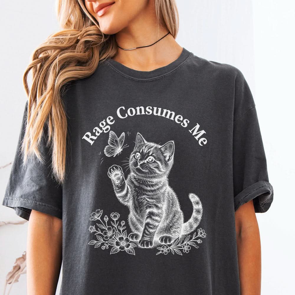 Rage Consumes Me Kitten T-shirt