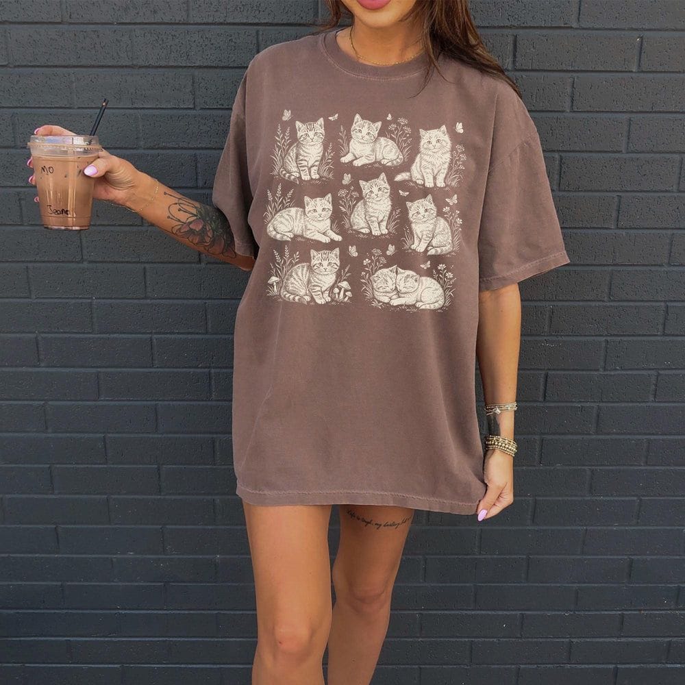 Cat Collage T-Shirt - Charmed and Wyld