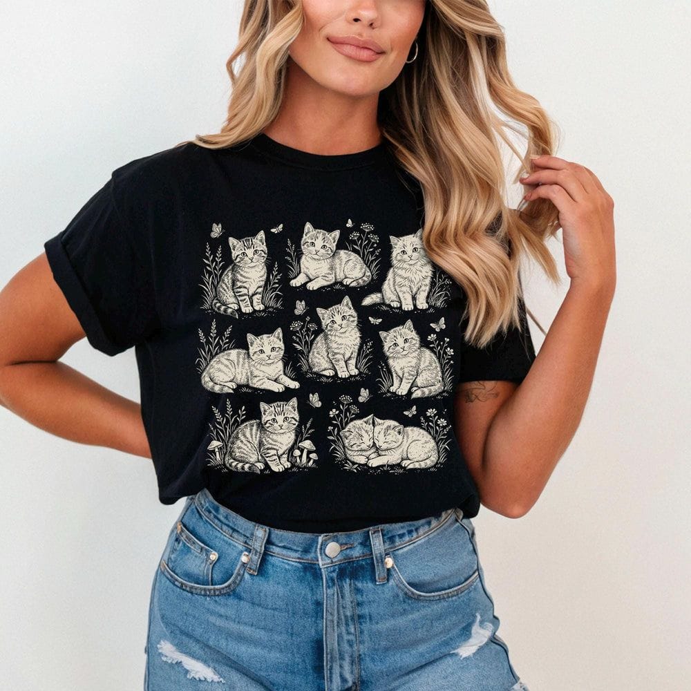 Cat Collage T-Shirt - Charmed and Wyld