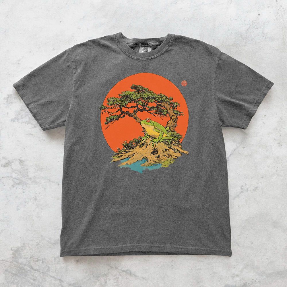 Bonsai Tree Sun and Frog T-Shirt