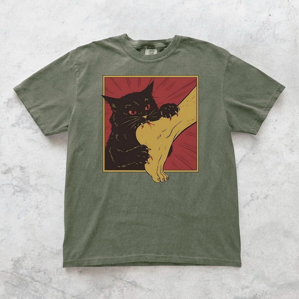Black Cat Vampire T-shirt - Charmed and Wyld