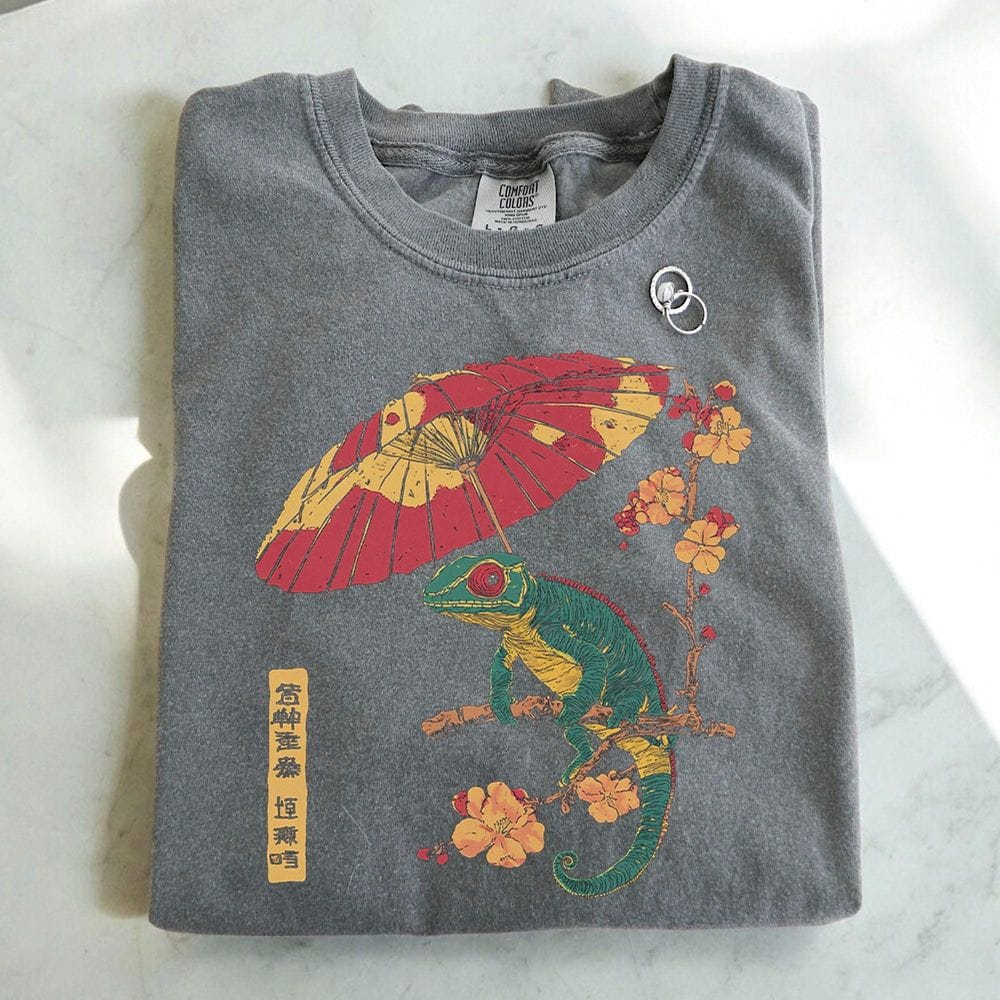 Chameleon Japanese T-Shirt - Charmed and Wyld