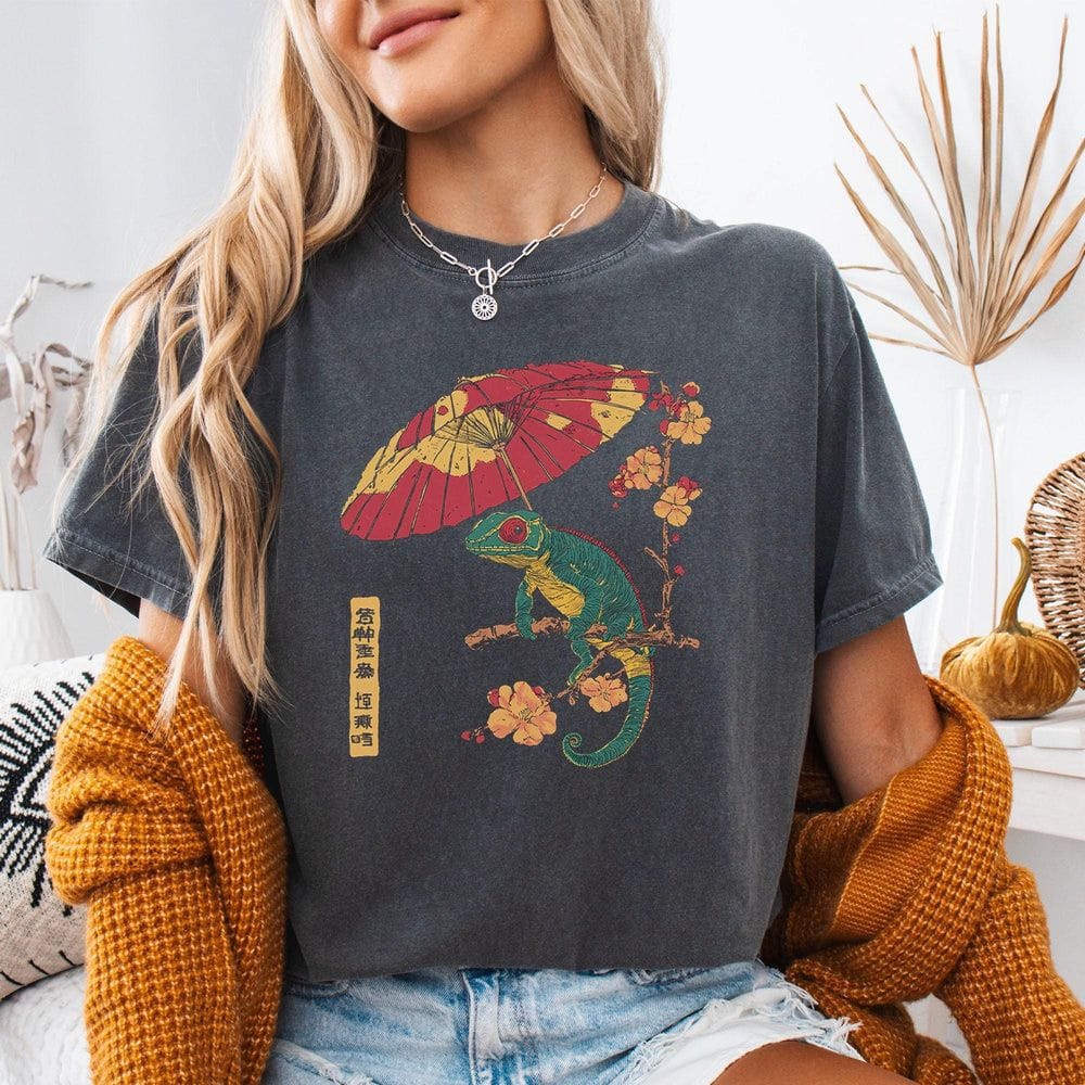 Chameleon Japanese T-Shirt - Charmed and Wyld