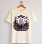 UFO Alien Abduction Cat T Shirt