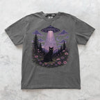 UFO Alien Abduction Cat T Shirt