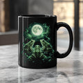 Mystical Frog Black Ceramic Mug