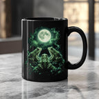 Mystical Frog Black Ceramic Mug