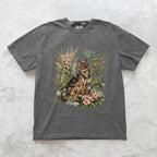 Botanical Wolf Wildflower T-shirt - Charmed and Wyld