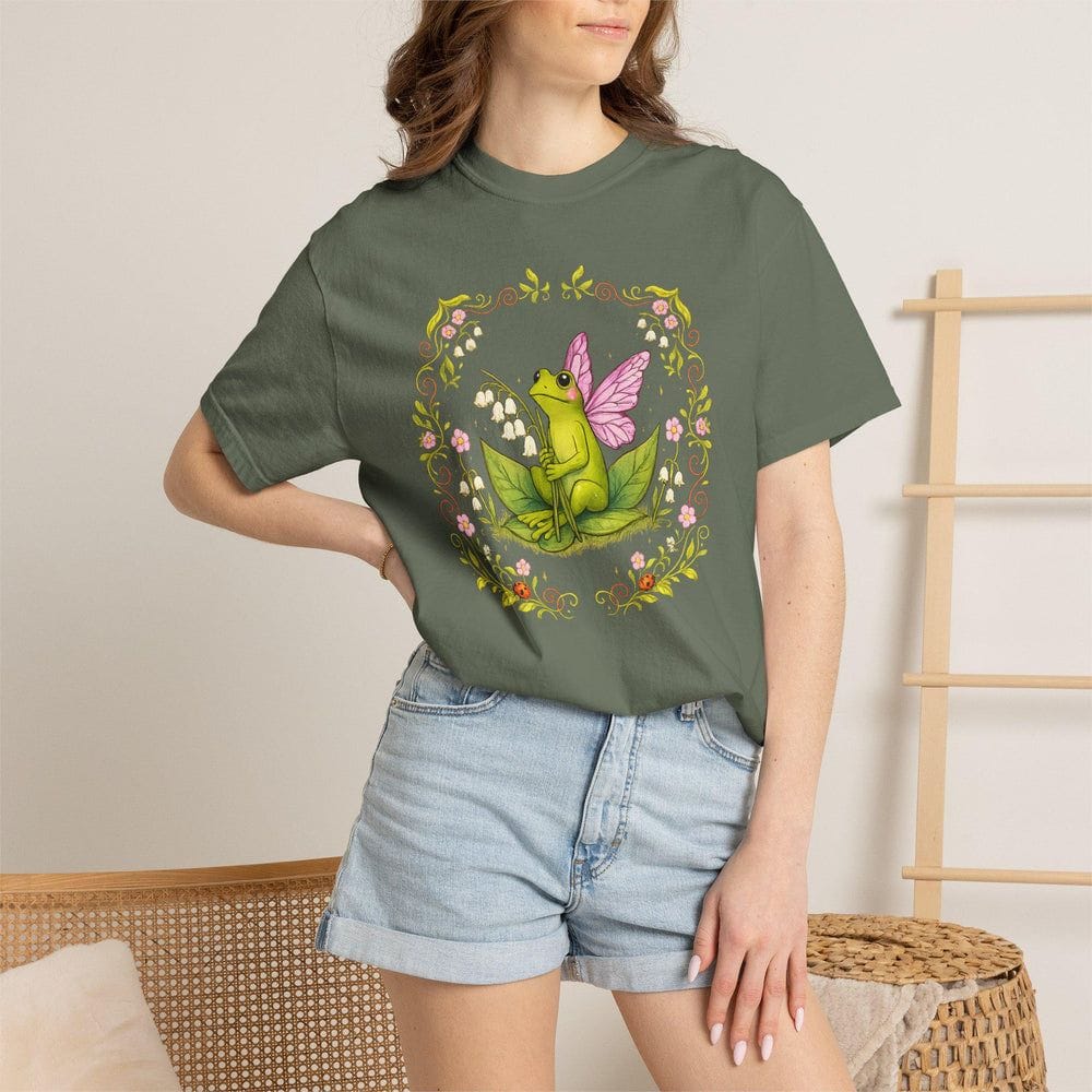 Frog Fairy Wildflower T-Shirt - Charmed and Wyld