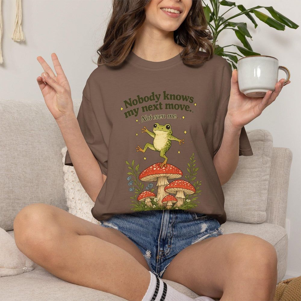 Nobody Knows My Next Move Frog T-Shirt