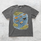 Swimming Cats in Pond T-Shirt