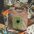 Black Cat Amongst Wildflowers Daisy T-Shirt - Charmed and Wyld