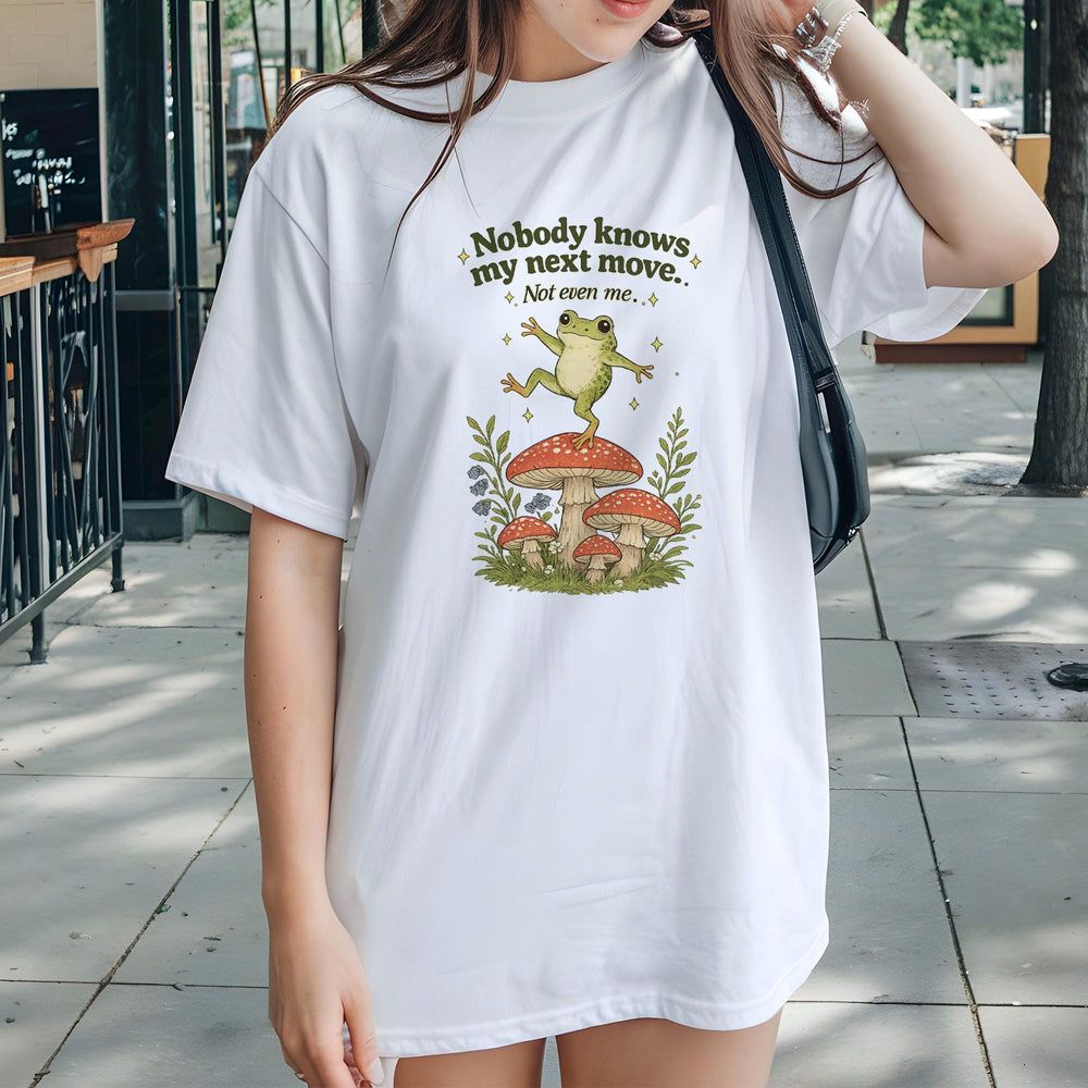 Nobody Knows My Next Move Frog T-Shirt