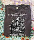 Cussing Wizard T-Shirt - Charmed and Wyld