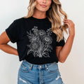 Wildflower Sketch Line Art T-Shirt - Charmed and Wyld