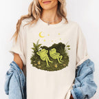 Frogs Stargazing Wildflower T-Shirt