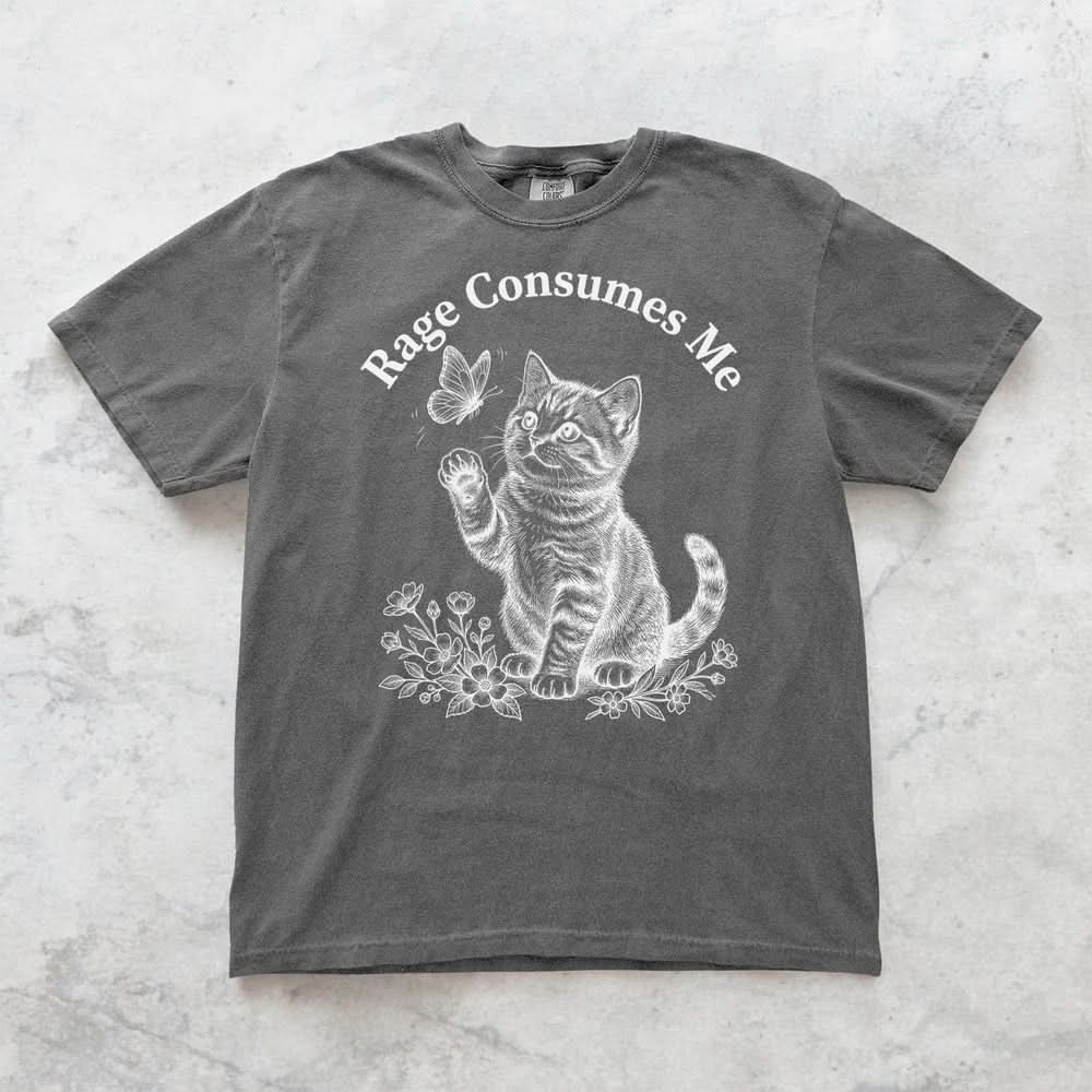 Rage Consumes Me Kitten T-shirt