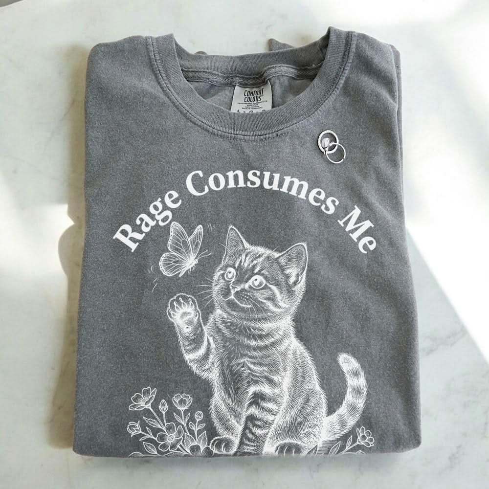 Rage Consumes Me Kitten T-shirt