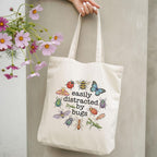 Easily Distracted By Bugs Cotton Tote Bag - Charmed and Wyld