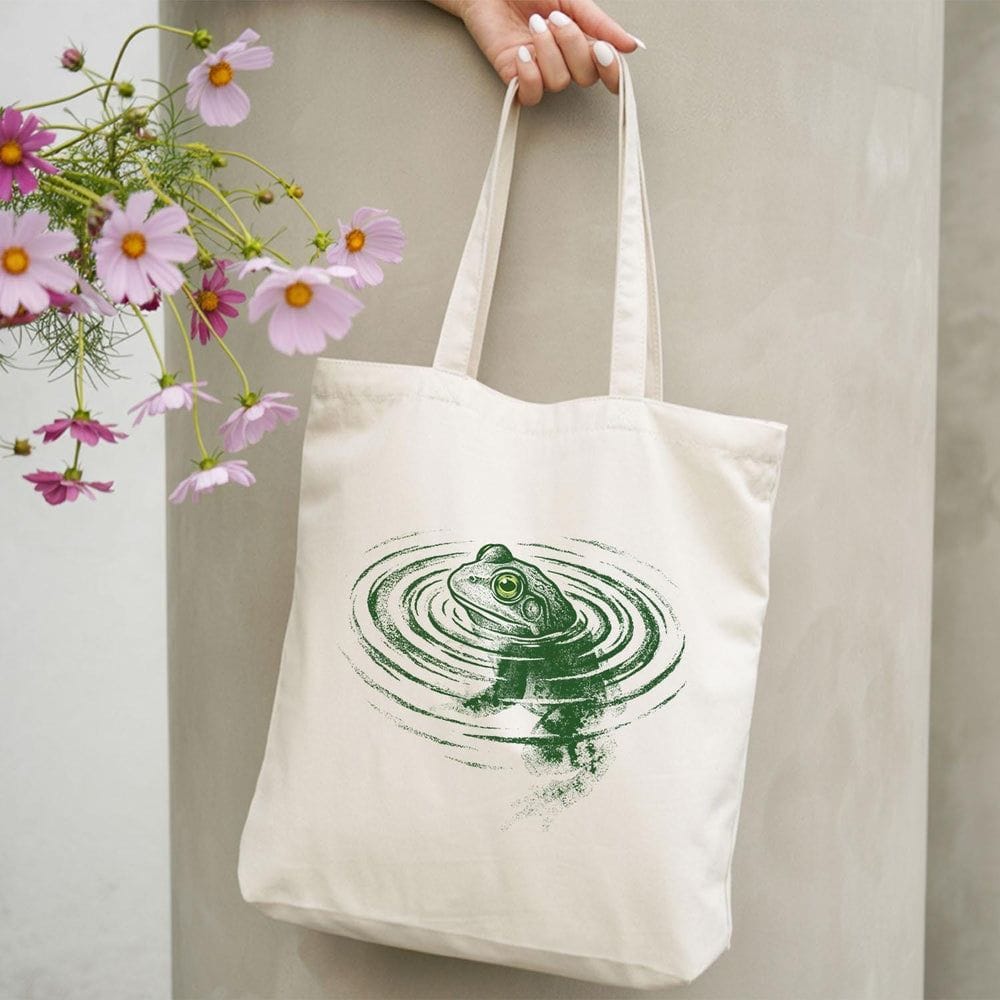 Frog Pond Cotton Tote Bag - Charmed and Wyld