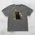 Black Cat Thinking T-Shirt - Charmed and Wyld