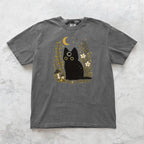 Black Cat Thinking T-Shirt - Charmed and Wyld