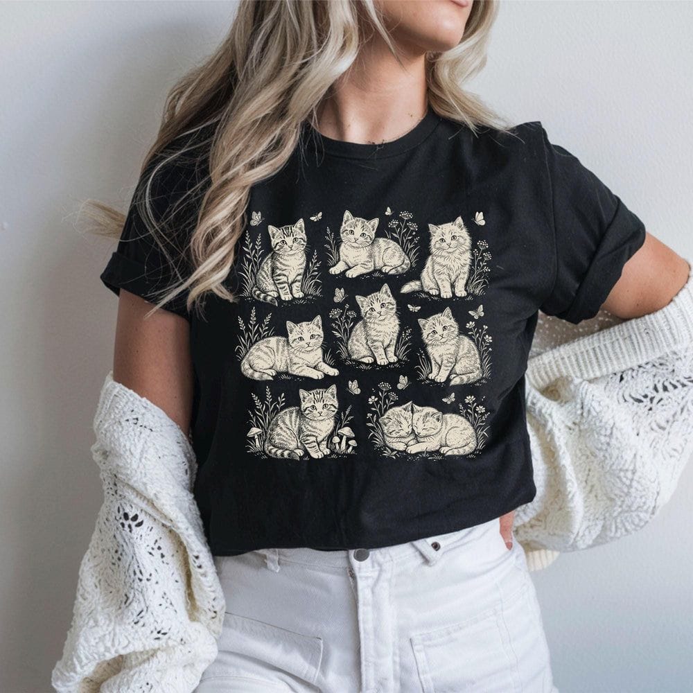 Cat Collage T-Shirt - Charmed and Wyld