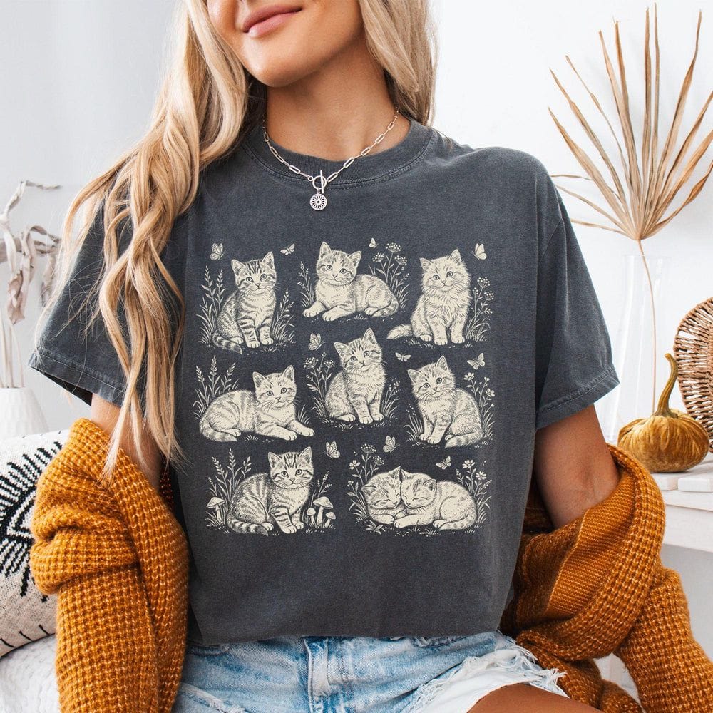 Cat Collage T-Shirt - Charmed and Wyld