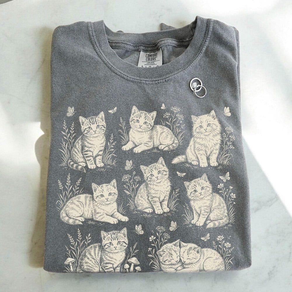 Cat Collage T-Shirt - Charmed and Wyld