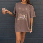 Celestial Cat on Books Tshirt