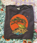 Bonsai Tree Sun and Frog T-Shirt - Charmed and Wyld
