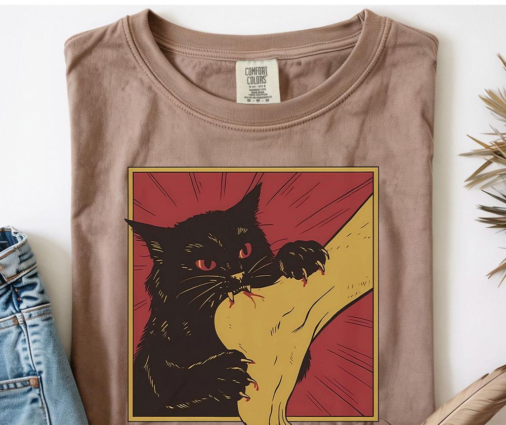 Black Cat Vampire T-shirt