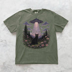 UFO Alien Abduction Cat T Shirt