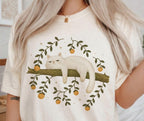 Sleepy White Cat T-Shirt - Charmed and Wyld
