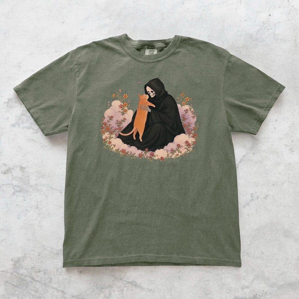 Grim Reaper Cat T-Shirt - Charmed and Wyld