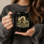 Respect The Locals Black Ceramic Mug