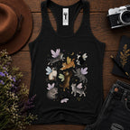 Fairy Cat Tank Top, Cat Lover Racerback Tank, Fairycore Tank Top, Cottagecore Cat Shirt, Whimsical Cat Gift, Fantasy Tank, Cute Summer Top