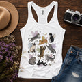 Fairy Cat Tank Top, Cat Lover Racerback Tank, Fairycore Tank Top, Cottagecore Cat Shirt, Whimsical Cat Gift, Fantasy Tank, Cute Summer Top